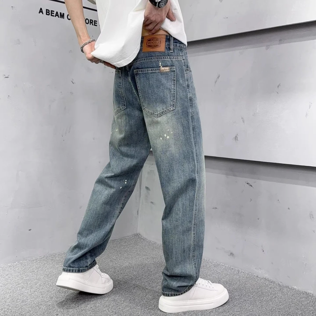 Retro American Waed Straight Leg Men's Jeans Loose Fit Casual Winter Faion Brand Durable Stand Sle Youth ular
Retro American Waed Straight Leg Men's Jeans Loose Fit Casual Winter Faion Brand Durable Stand Sle Youth ular