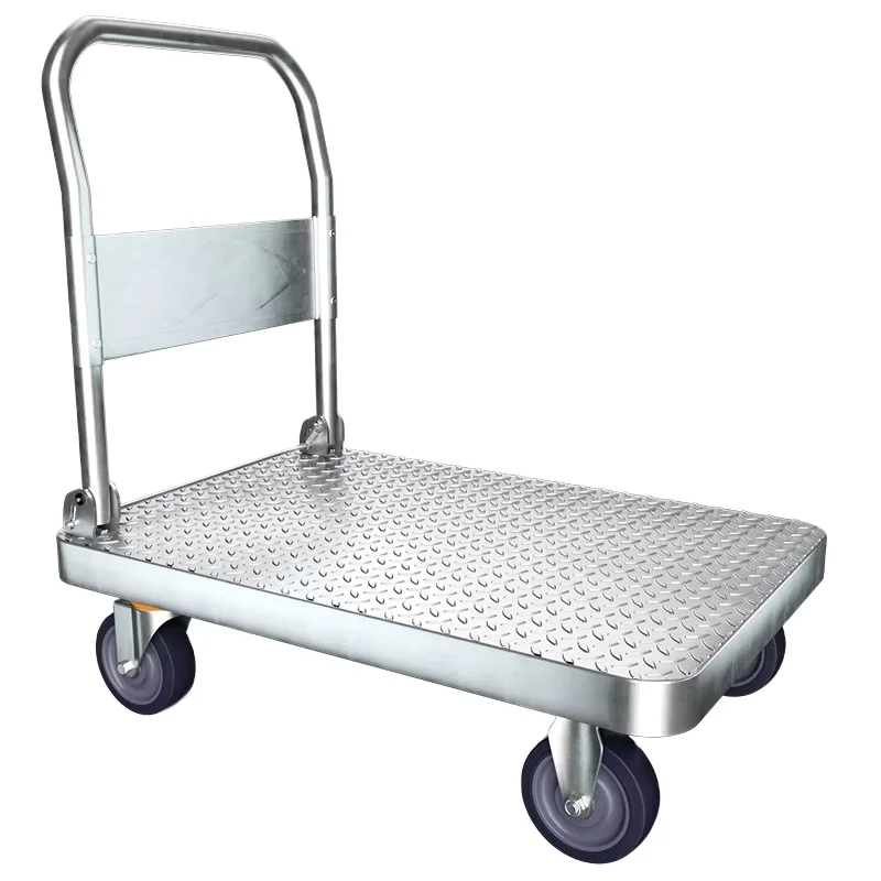 900kg Steel Foldable Platform Hand Truck 100x65cm Four Wheel Trolley Cart Silent TPR Wheels For Warehouse Shopping Transport
900kg Steel Foldable Platform Hand Truck 100x65cm Four Wheel Trolley Cart Silent TPR Wheels For Warehouse Shopping Transport