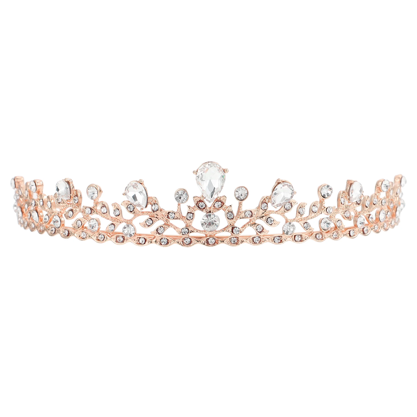 Rhinestone Crown Headpiece Bridal Tiara Girls Woman Rose Gold Alloy Decorative Wedding Party Hair Styling Tools Accessories
Rhinestone Crown Headpiece Bridal Tiara Girls Woman Rose Gold Alloy Decorative Wedding Party Hair Styling Tools Accessories