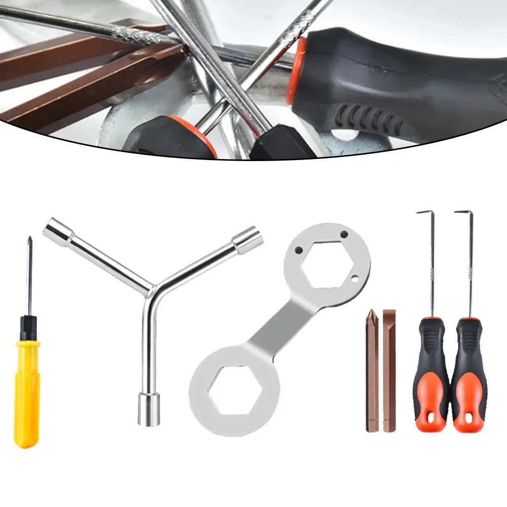7pcs Washing Machines Wrench Cross Screwdriver Screw Nut Disassembly Tool Set For Screwing Screws Hooks Sleeves Large Screws
7pcs Washing Machines Wrench Cross Screwdriver Screw Nut Disassembly Tool Set For Screwing Screws Hooks Sleeves Large Screws
