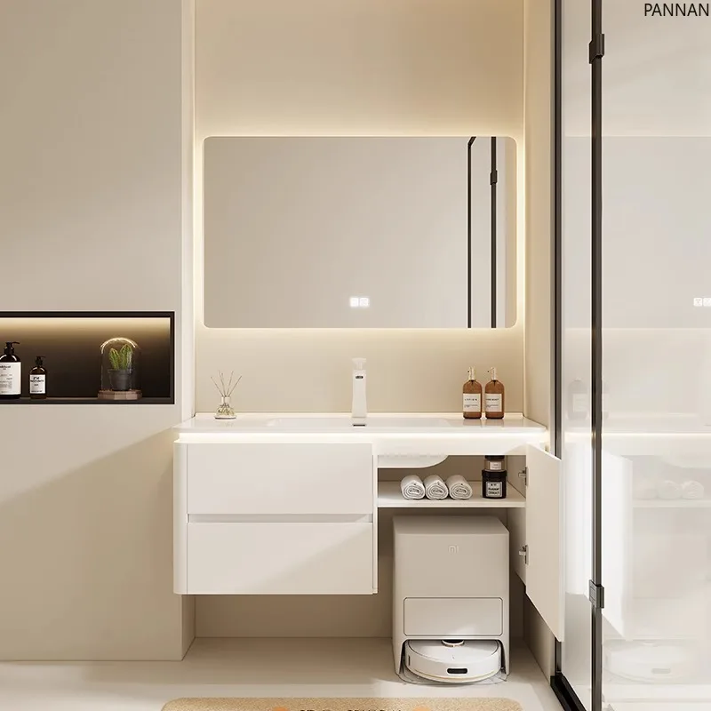 Sweeping robot storage bathroom cabinet modern toilet washstand ceramic integrated basin washstand
Sweeping robot storage bathroom cabinet modern toilet washstand ceramic integrated basin washstand