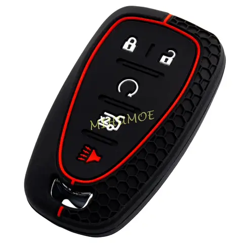 Silikon Schlüssel Fall Fernbedienung Fob Schutz Abdeckung Kette Für Chevrolet Camaro Equinox Cruze Trailblazer Traverse Cruze Blazer