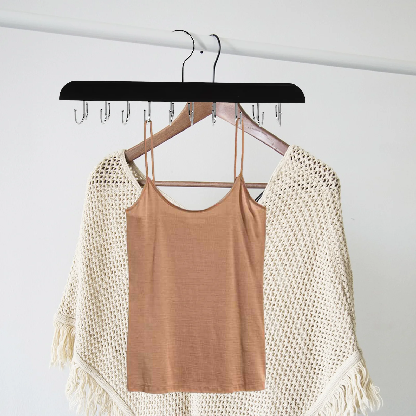 2Pcs Foldable Anti Slip Wood Bra Hanger Space Saver Closet Organizer Hooks Home Storage Rack Belt Rack for Closet
2Pcs Foldable Anti Slip Wood Bra Hanger Space Saver Closet Organizer Hooks Home Storage Rack Belt Rack for Closet