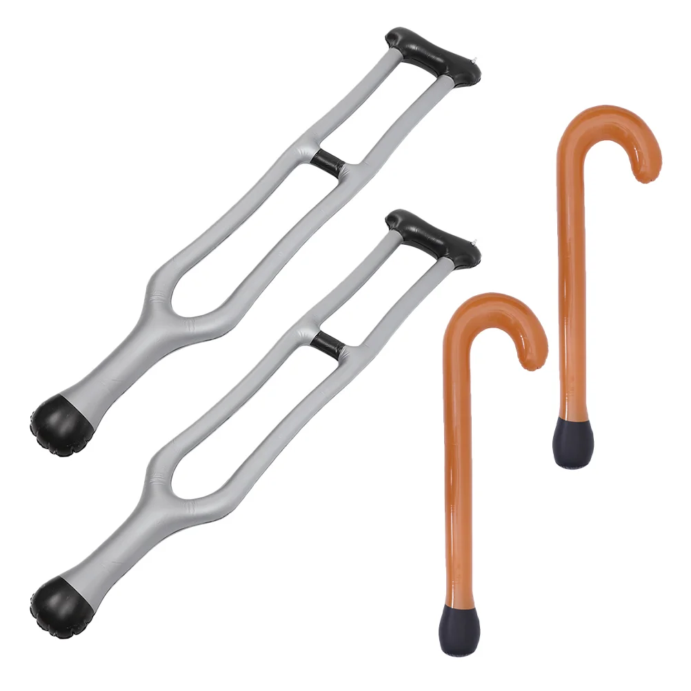 4 Pcs Crutch Inflatable Crutches Cosplay Walking Stick Pvc Frame Accessories Cane
4 Pcs Crutch Inflatable Crutches Cosplay Walking Stick Pvc Frame Accessories Cane