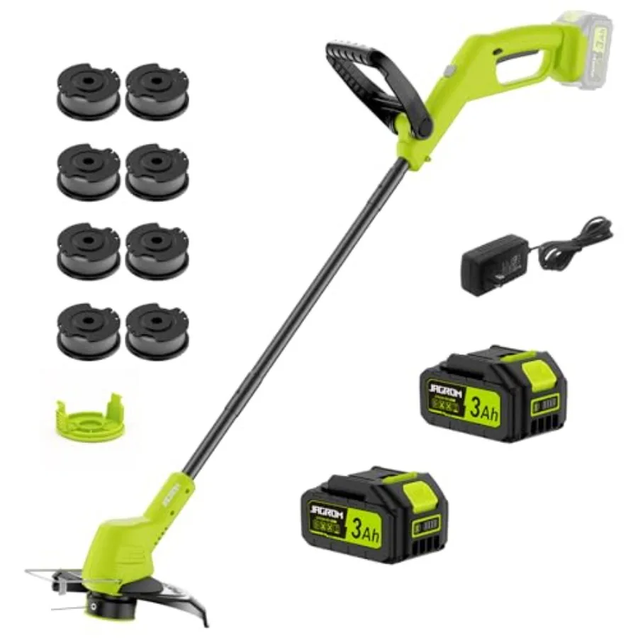21V Cordless String Trimmer with 2x3.0Ah Battery and Charger 12-Inch Electric Weed Eater for Garden and Yard Maintenance 2-in-1
21V Cordless String Trimmer with 2x3.0Ah Battery and Charger 12-Inch Electric Weed Eater for Garden and Yard Maintenance 2-in-1