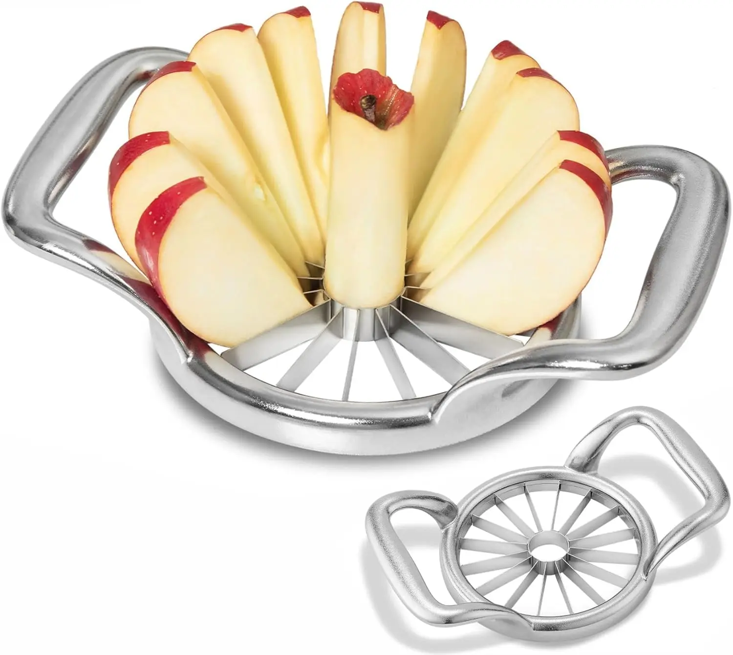 Extra Large Apple Slicer, 16-Slice Thin Cutter and Corer, Sturdy Aluminium Alloy & 304 Stainless Steel, Easy to Use
Extra Large Apple Slicer, 16-Slice Thin Cutter and Corer, Sturdy Aluminium Alloy & 304 Stainless Steel, Easy to Use