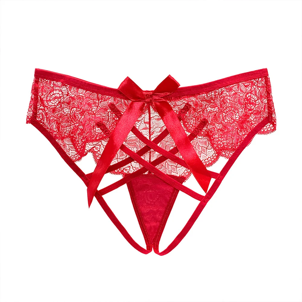 Cross Strap Bow Back Briefs Lace Hollow Sexy Panties Women's Open Crotch Underwear Burgundy/Black/White/Apricot
Cross Strap Bow Back Briefs Lace Hollow Sexy Panties Women's Open Crotch Underwear Burgundy/Black/White/Apricot