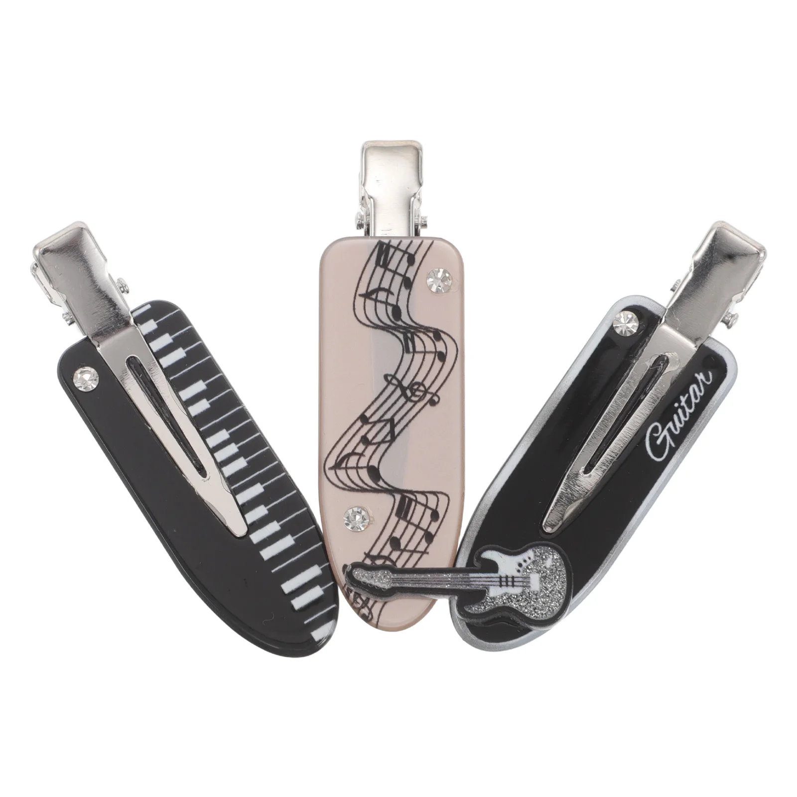 3Pcs Music Note Claw Clips - Decorative Musical Instrument Hairpins for Thick Hair Side Pieces Secure Bangs Barrettes
3Pcs Music Note Claw Clips - Decorative Musical Instrument Hairpins for Thick Hair Side Pieces Secure Bangs Barrettes
