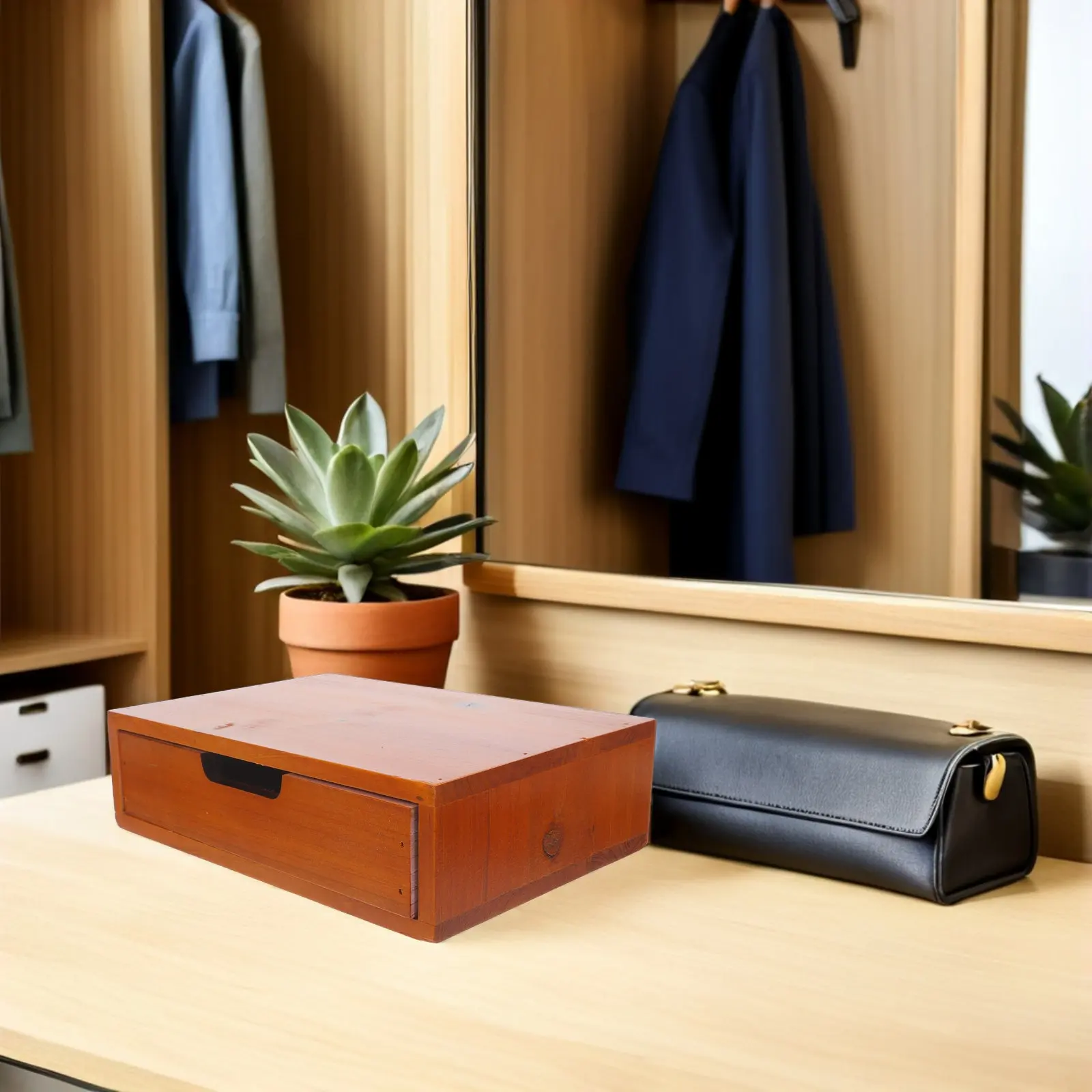 Wooden Desktop Organizer Drawer Vintage Style Wood Storage Box for Desk Office Craft Stationery Multipurpose Desktop Storage Box
Wooden Desktop Organizer Drawer Vintage Style Wood Storage Box for Desk Office Craft Stationery Multipurpose Desktop Storage Box