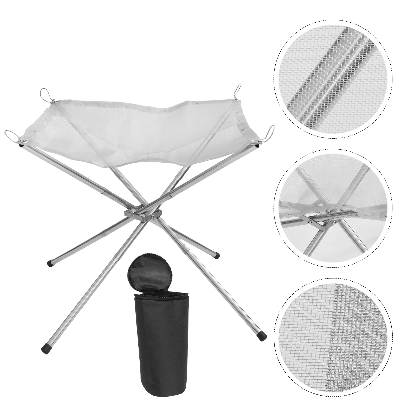 Folding Campfire Stand Burning Rack Camping Bracket Tent Foldable Bonfire 201 Stainless Steel Tripod
Folding Campfire Stand Burning Rack Camping Bracket Tent Foldable Bonfire 201 Stainless Steel Tripod