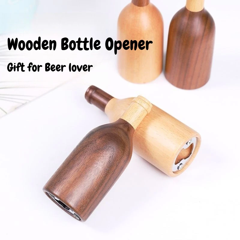 Wooden Bottle Opener Stainless Steel, Magnetic Fridge Magnet Decor, Multifunctional Gift for Beer Lovers and Home Bar
Wooden Bottle Opener Stainless Steel, Magnetic Fridge Magnet Decor, Multifunctional Gift for Beer Lovers and Home Bar