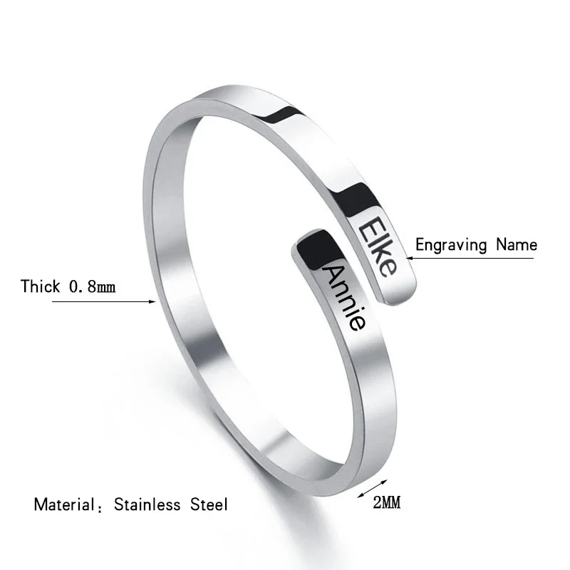 Personalized Double Names Ring Custom Gold Ring with Names Promise Rings for Her Mother Rings Customized Gifts for Women
Personalized Double Names Ring Custom Gold Ring with Names Promise Rings for Her Mother Rings Customized Gifts for Women