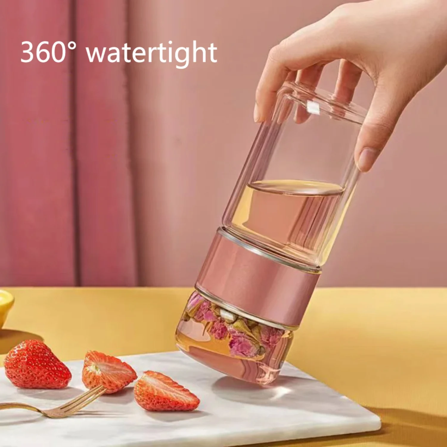 350ML/500ML Tea Water Separation Cup Double Wall Infuser Bottle Heat Resistant Filter Office Drinkware
350ML/500ML Tea Water Separation Cup Double Wall Infuser Bottle Heat Resistant Filter Office Drinkware
