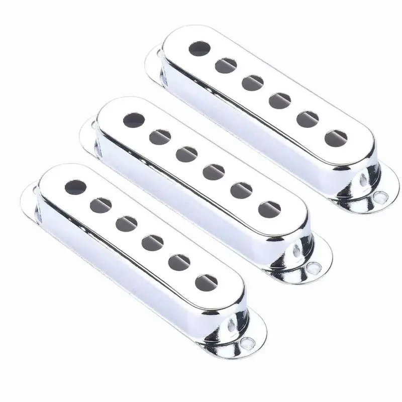 Logo Customized Single Coil Pickup Brass Metal Cover 48/50/52 For Stratocaster Electric Guitar 3 Pcs/Set Silver
Logo Customized Single Coil Pickup Brass Metal Cover 48/50/52 For Stratocaster Electric Guitar 3 Pcs/Set Silver