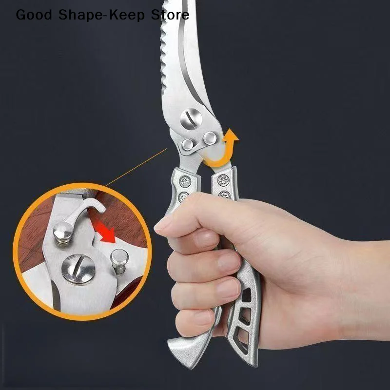daily1Pcs Stainless Steel Chicken Bone Kitchen Shears For Meat Fruit Boning Fishing Hunting Camping Heavy Duty Kitchen Scissors
daily1Pcs Stainless Steel Chicken Bone Kitchen Shears For Meat Fruit Boning Fishing Hunting Camping Heavy Duty Kitchen Scissors