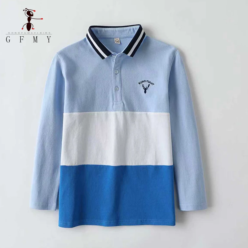 Kids Long Sleeve Polo Shirt 100% Cotton 2026 New Boys Lapel Collar Blue Designer T-Shirt Casual Fashion Children School Clothes
Kids Long Sleeve Polo Shirt 100% Cotton 2026 New Boys Lapel Collar Blue Designer T-Shirt Casual Fashion Children School Clothes
