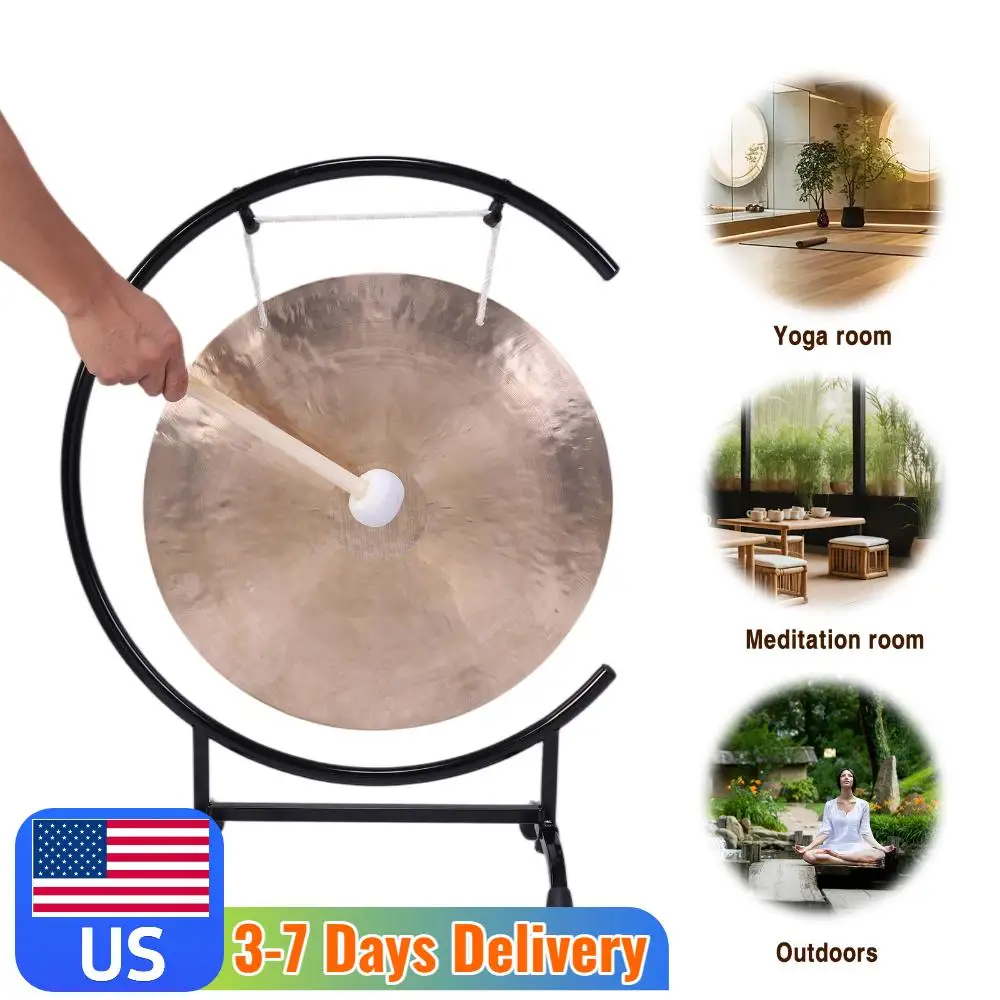 Chinese Percussion Instrument Brass Gong on High C Stand with Stand & Mallet Table Top Gong for Home Decor Housewarming Blessing
Chinese Percussion Instrument Brass Gong on High C Stand with Stand & Mallet Table Top Gong for Home Decor Housewarming Blessing