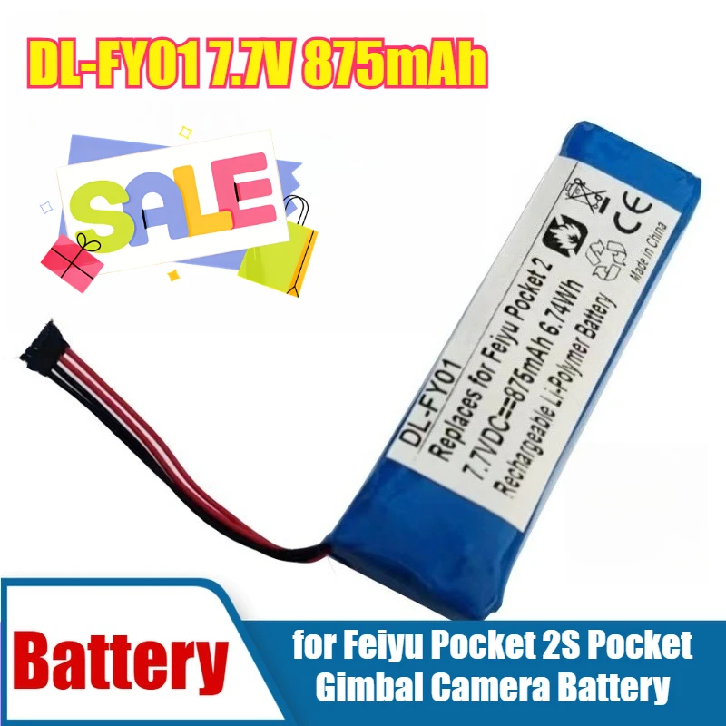 DL-FY01 7.7V 875mAh for Feiyu Pocket 2S Pocket Gimbal Camera Battery
DL-FY01 7.7V 875mAh for Feiyu Pocket 2S Pocket Gimbal Camera Battery
