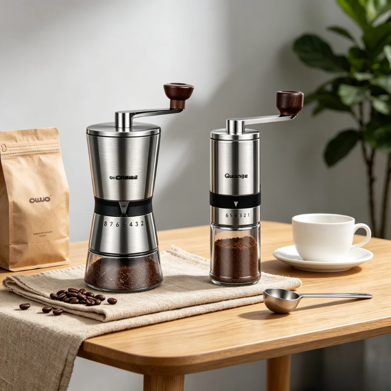 Portable Manual Coffee Bean Grinder Ceramic Burr Adjustable Grind Setting Detachable Effortless Beech Wood Hand Crank Coffe Mill
Portable Manual Coffee Bean Grinder Ceramic Burr Adjustable Grind Setting Detachable Effortless Beech Wood Hand Crank Coffe Mill