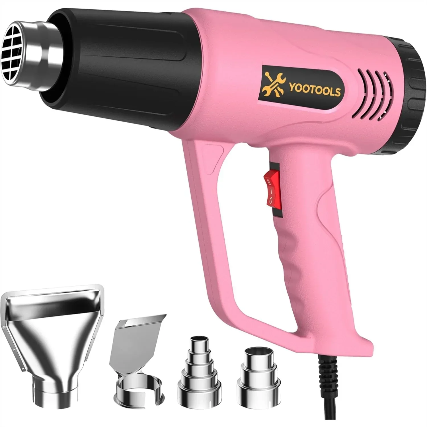 Heat Gun 2 Temperature Settings 300°C 600°C 900W-1300W Hot Air Gun With Overload Protection 5FT Extra Long Cord For Shrink Wrapping DIY Craft
Heat Gun 2 Temperature Settings 300°C 600°C 900W-1300W Hot Air Gun With Overload Protection 5FT Extra Long Cord For Shrink Wrapping DIY Craft