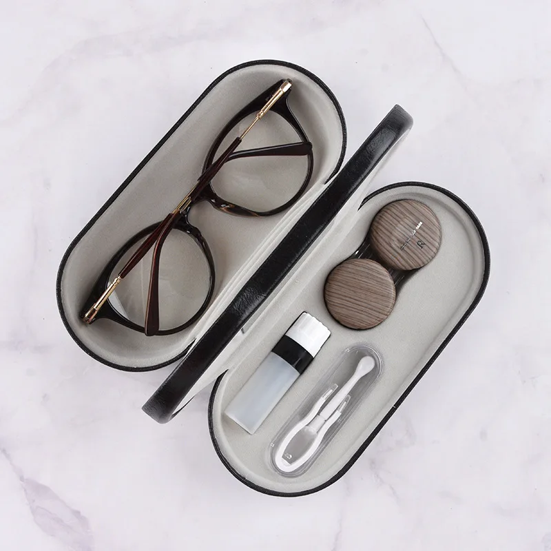 Foldable Double Layer PU Leather Glasses Case for Men And Women Wood Grain Contact Lens Storage Box Fashion Eyewear Organizer
Foldable Double Layer PU Leather Glasses Case for Men And Women Wood Grain Contact Lens Storage Box Fashion Eyewear Organizer