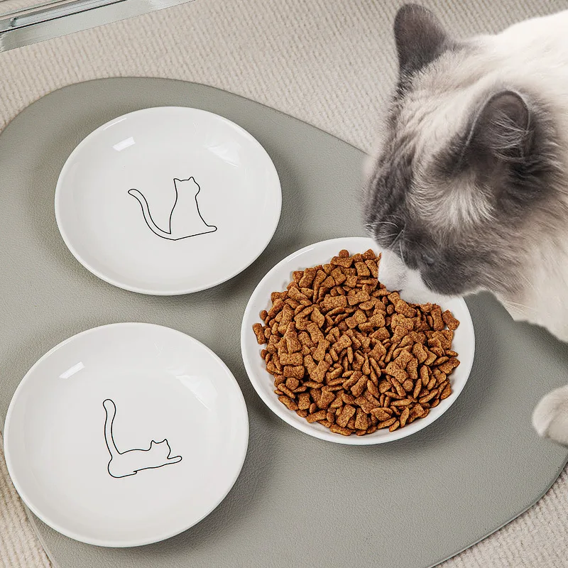 Силиконовая противоскользящая миска для кошек, керамическая миска для кошек, кормушка для кошек, белая фарфоровая тарелка, миска для корма для кошек, миска для закусок для домашних животных, миска для щенков
Силиконовая противоскользящая миска для кошек, керамическая миска для кошек, кормушка для кошек, белая фарфоровая тарелка, миска для корма для кошек, миска для закусок для домашних животных, миска для щенков