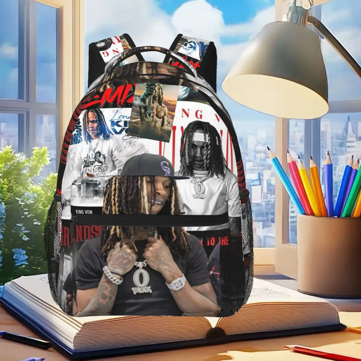 FREE DURK Lil Durk Graphic Backpack Student Boys Girls BookBag Kids School Bag Laptop Shoulder Bags for Men Women
FREE DURK Lil Durk Graphic Backpack Student Boys Girls BookBag Kids School Bag Laptop Shoulder Bags for Men Women