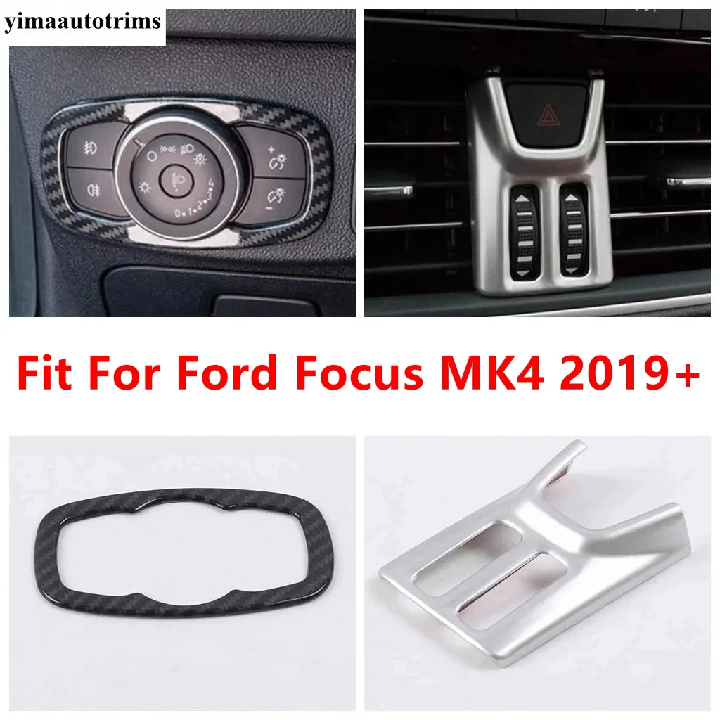 Car Headlamps Light Adjustment Switch Cover headlight Lamp Control Trim Carbon Fiber Accessories For Ford Focus MK4 2019 - 2024
Car Headlamps Light Adjustment Switch Cover headlight Lamp Control Trim Carbon Fiber Accessories For Ford Focus MK4 2019 - 2024