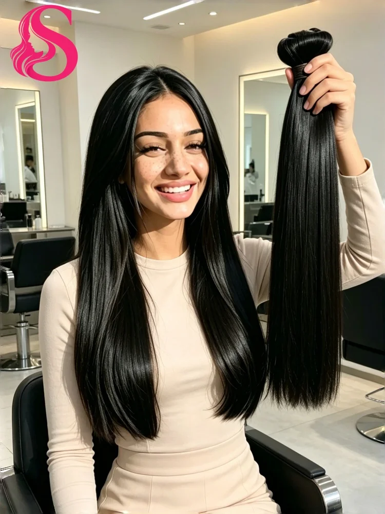 Smilegirl 12A Straight Bundles Human Hair 30 30 30 Inch Raw Human Hair Bundles Virgin Remy Hair Weft Extensions Women Sew In quickly Weave Bundles
Smilegirl 12A Straight Bundles Human Hair 30 30 30 Inch Raw Human Hair Bundles Virgin Remy Hair Weft Extensions Women Sew In quickly Weave Bundles