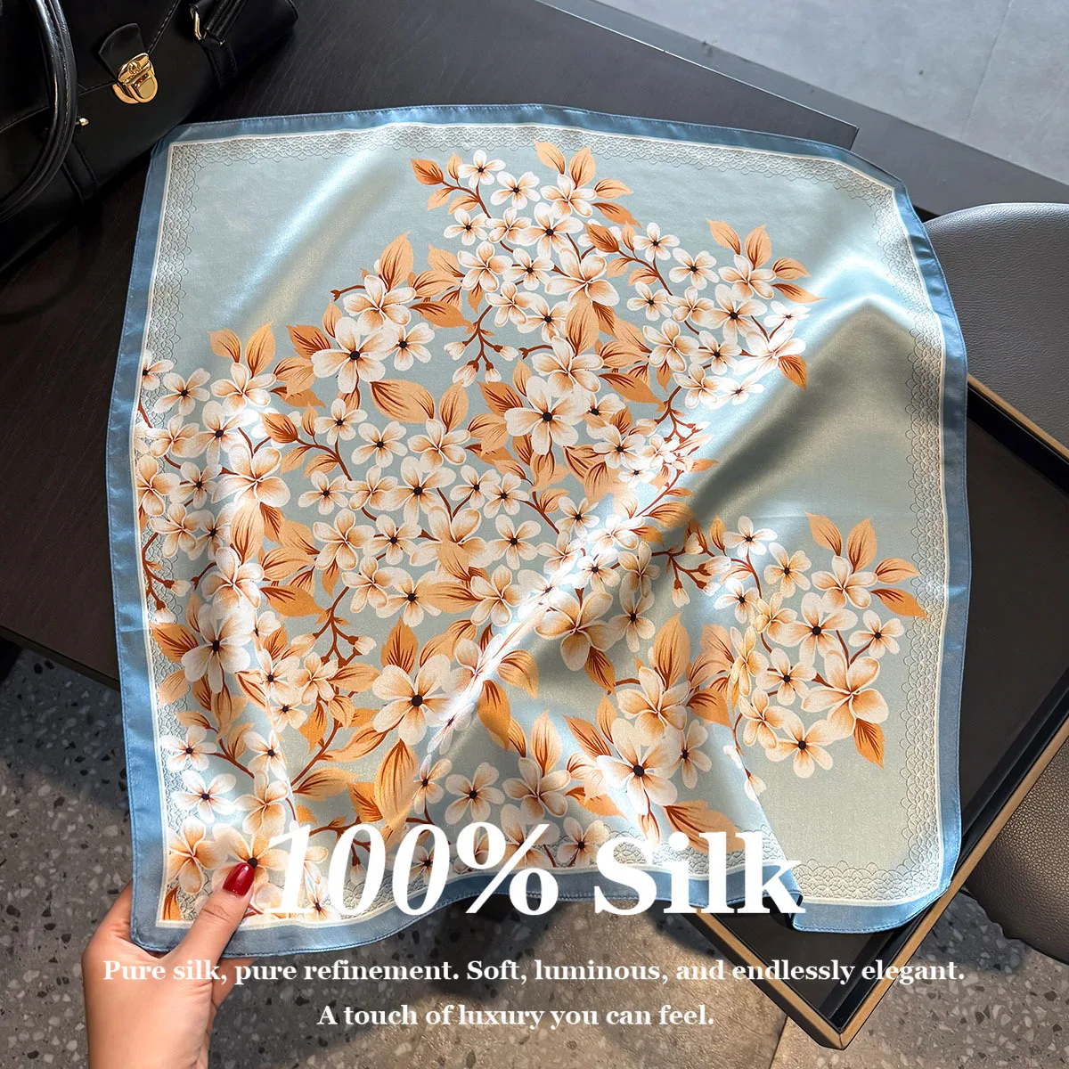 100% Real Silk Scarf Women Flight Attendant Hijab Square Scarves Summer Pashmina Female Beach Shawl Wrap Echarpe Foulard Bandana
100% Real Silk Scarf Women Flight Attendant Hijab Square Scarves Summer Pashmina Female Beach Shawl Wrap Echarpe Foulard Bandana