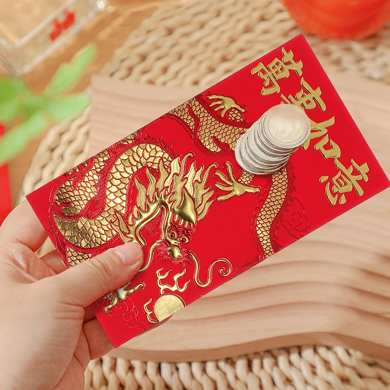36Pcs Red Packets Dragon Stamped Bright Red Envelopes Lucky Money Cash Packets for Chinese New Year
36Pcs Red Packets Dragon Stamped Bright Red Envelopes Lucky Money Cash Packets for Chinese New Year