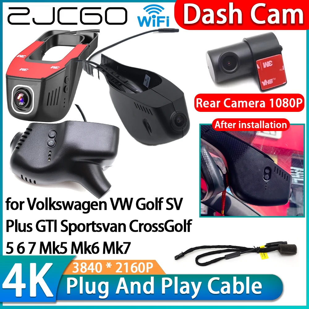 for Volkswagen VW Golf SV Plus GTI Sportsvan CrossGolf 5 6 7 Mk5 Mk6 Mk7 4K Wifi DVR Video Recorder Dash Cam Front Rear Camera
for Volkswagen VW Golf SV Plus GTI Sportsvan CrossGolf 5 6 7 Mk5 Mk6 Mk7 4K Wifi DVR Video Recorder Dash Cam Front Rear Camera