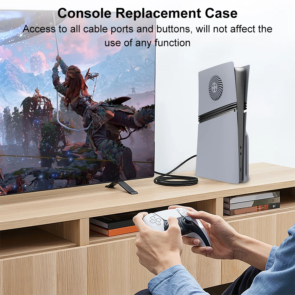Gray 30th Anniversary Plates for PS5 Pro Console Premium ABS Faceplate Shell Covers with Cooling Vent for PlayStation 5 Pro
Gray 30th Anniversary Plates for PS5 Pro Console Premium ABS Faceplate Shell Covers with Cooling Vent for PlayStation 5 Pro