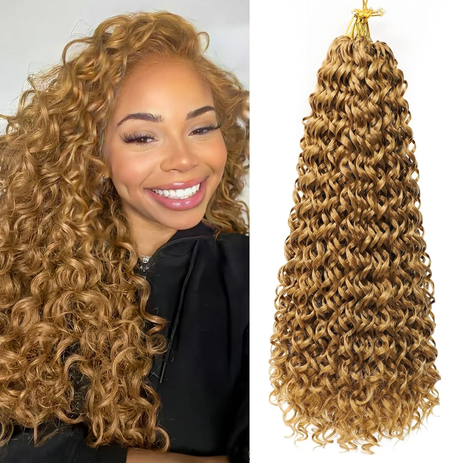 16A 27 Honey Blonde Burmese Water Wave 100% Human Hair Pre-Separated Knotless Feather Crochet Miracle Knots Hair Extensions
16A 27 Honey Blonde Burmese Water Wave 100% Human Hair Pre-Separated Knotless Feather Crochet Miracle Knots Hair Extensions