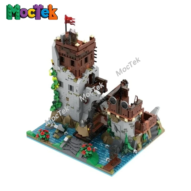 Wilderness River Fort MOC Building Blocks, Wolfpack Themed Medieval Fortress, Realistic Shoreline Castle Model for Desktop
Wilderness River Fort MOC Building Blocks, Wolfpack Themed Medieval Fortress, Realistic Shoreline Castle Model for Desktop