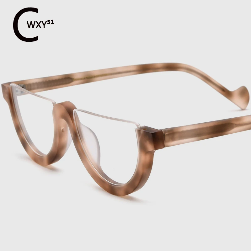 19361 Men Frosted Semi-round Composition Acetate Fiber Frame Women Optical Glasses Can Be Equipped with Anti-blue Myopia Len
19361 Men Frosted Semi-round Composition Acetate Fiber Frame Women Optical Glasses Can Be Equipped with Anti-blue Myopia Len