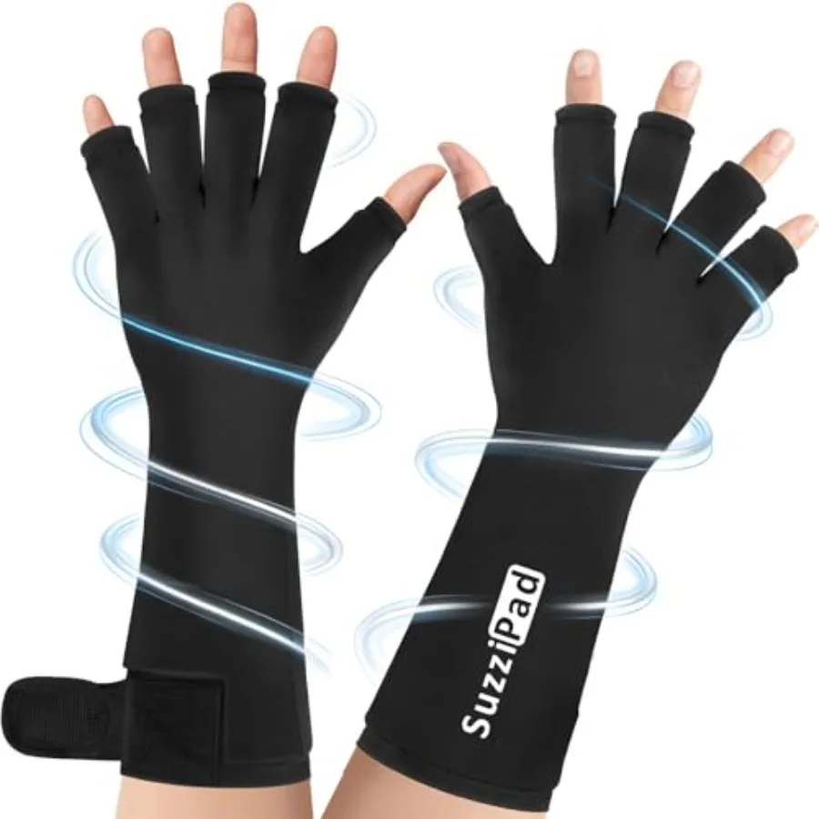SuzziPad 2PK Hand Ice Pack for Fingers, Wrist and Forearm, Extended Length Reusable Cold Wrap for Arthritis and Carpal Tunnel,
SuzziPad 2PK Hand Ice Pack for Fingers, Wrist and Forearm, Extended Length Reusable Cold Wrap for Arthritis and Carpal Tunnel,