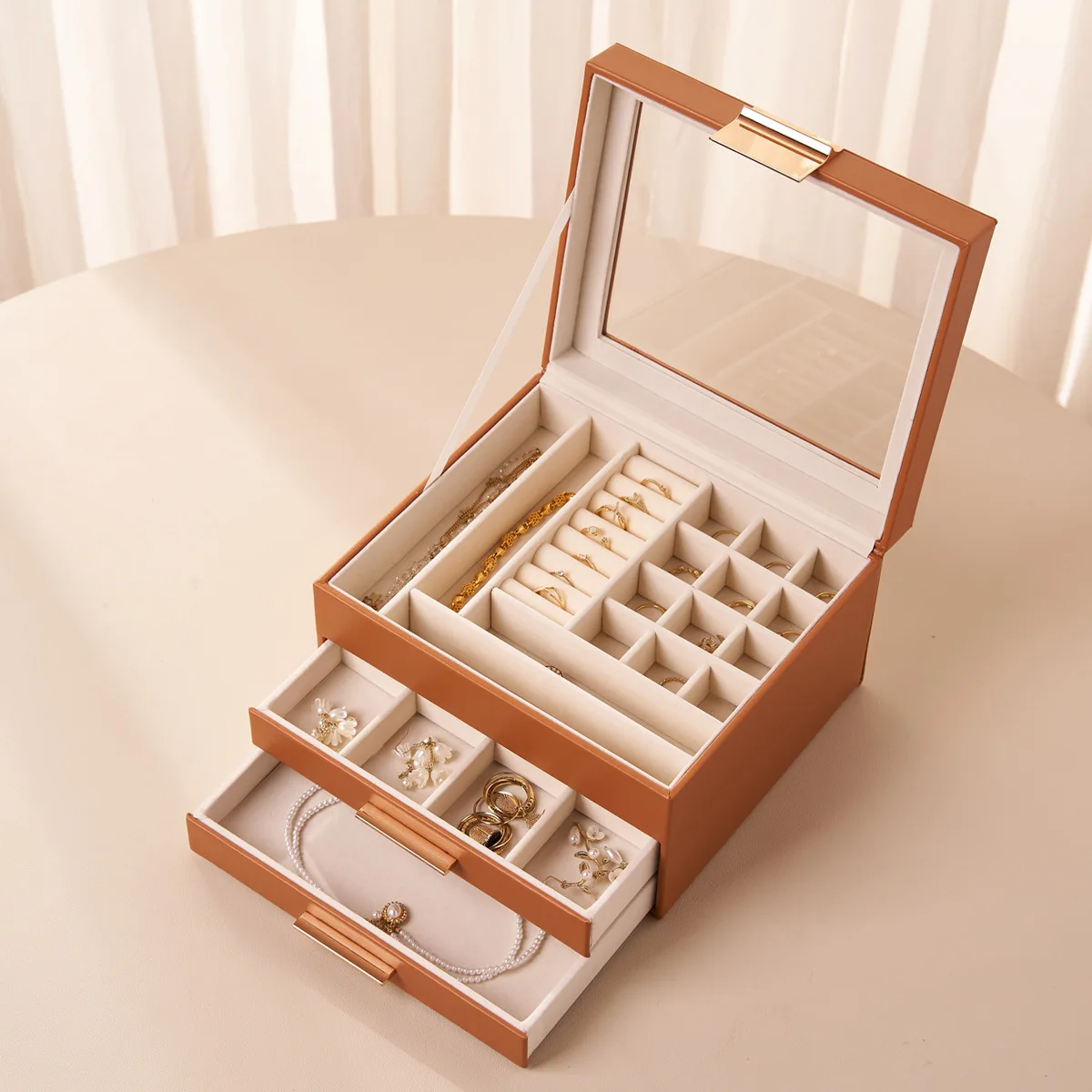 2025 new transparent multi-layer jewelry storage box drawer earrings jewelry Christmas Valentine's Day gifts for girls
2025 new transparent multi-layer jewelry storage box drawer earrings jewelry Christmas Valentine's Day gifts for girls