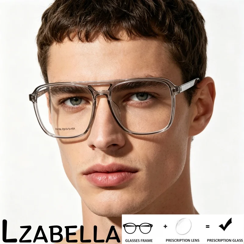 Lzabella TR90 Retro Aviator Man And Women Eyeglasses Fashion Trendy Double Bridge Comfortable Optical Prescription Eyewear D138
Lzabella TR90 Retro Aviator Man And Women Eyeglasses Fashion Trendy Double Bridge Comfortable Optical Prescription Eyewear D138