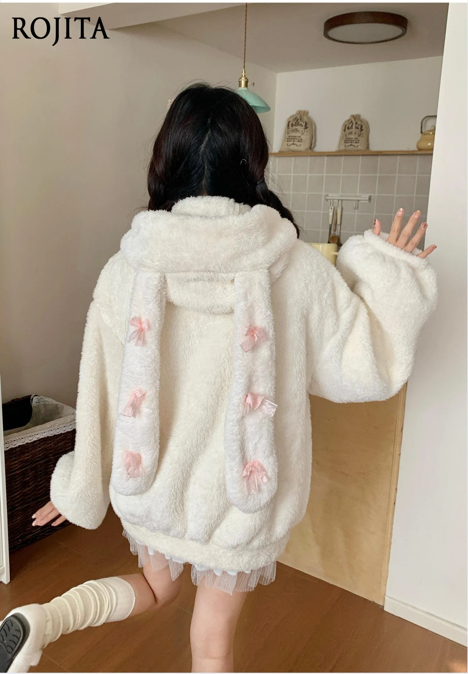 Jackets for Women Rabbit Ear Plush Coat for Women Cute Autumn Winter Hooded Thickened Warm Cotton Jacket Coat Women
Jackets for Women Rabbit Ear Plush Coat for Women Cute Autumn Winter Hooded Thickened Warm Cotton Jacket Coat Women