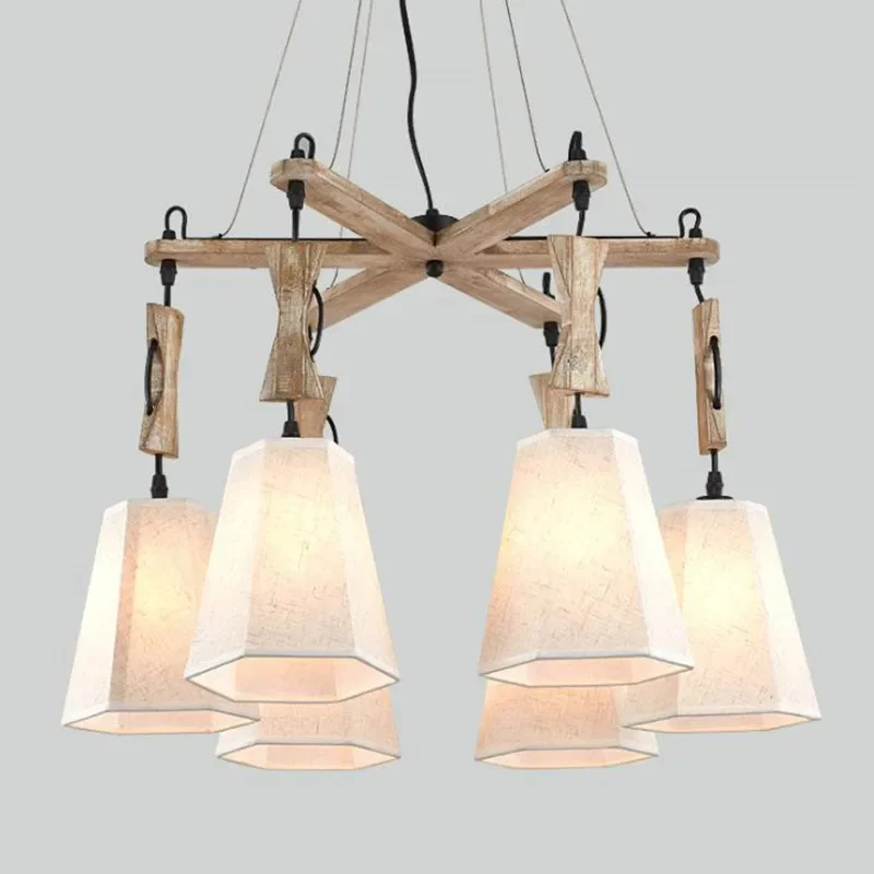 American Rural Dining Room Light Bedroom Simple Wood Chandelier Atmospheric Personality Retro Rural Fabric Living Room Chandelie
American Rural Dining Room Light Bedroom Simple Wood Chandelier Atmospheric Personality Retro Rural Fabric Living Room Chandelie
