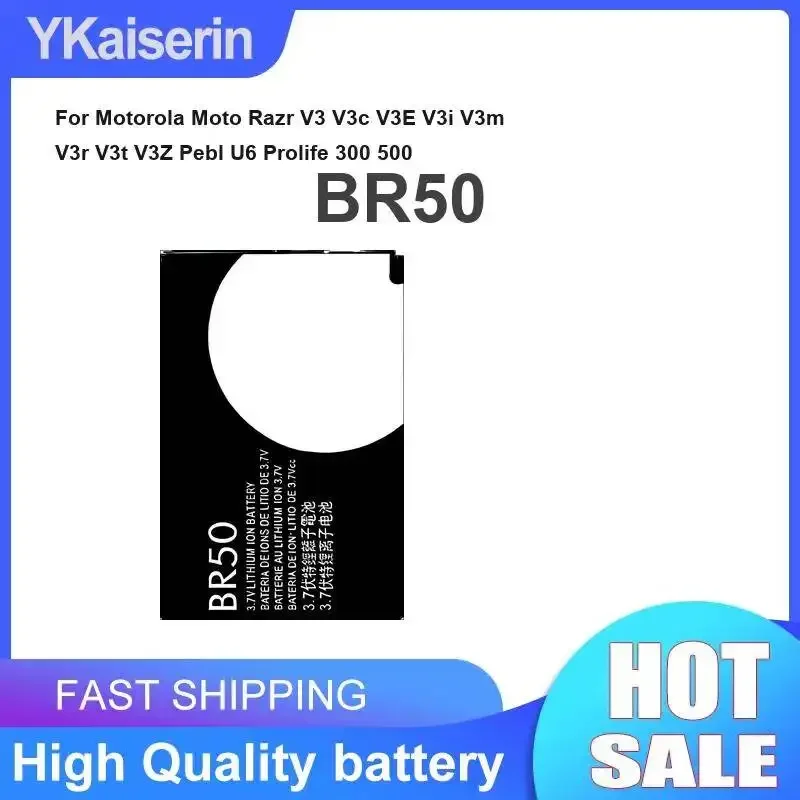 For Motorola Moto Razr V3 V3c V3E V3i V3m V3r V3t V3Z Pebl U6 Prolife 300 500 710mAh Mobile Phone Battery BR50 Long Lasting
For Motorola Moto Razr V3 V3c V3E V3i V3m V3r V3t V3Z Pebl U6 Prolife 300 500 710mAh Mobile Phone Battery BR50 Long Lasting