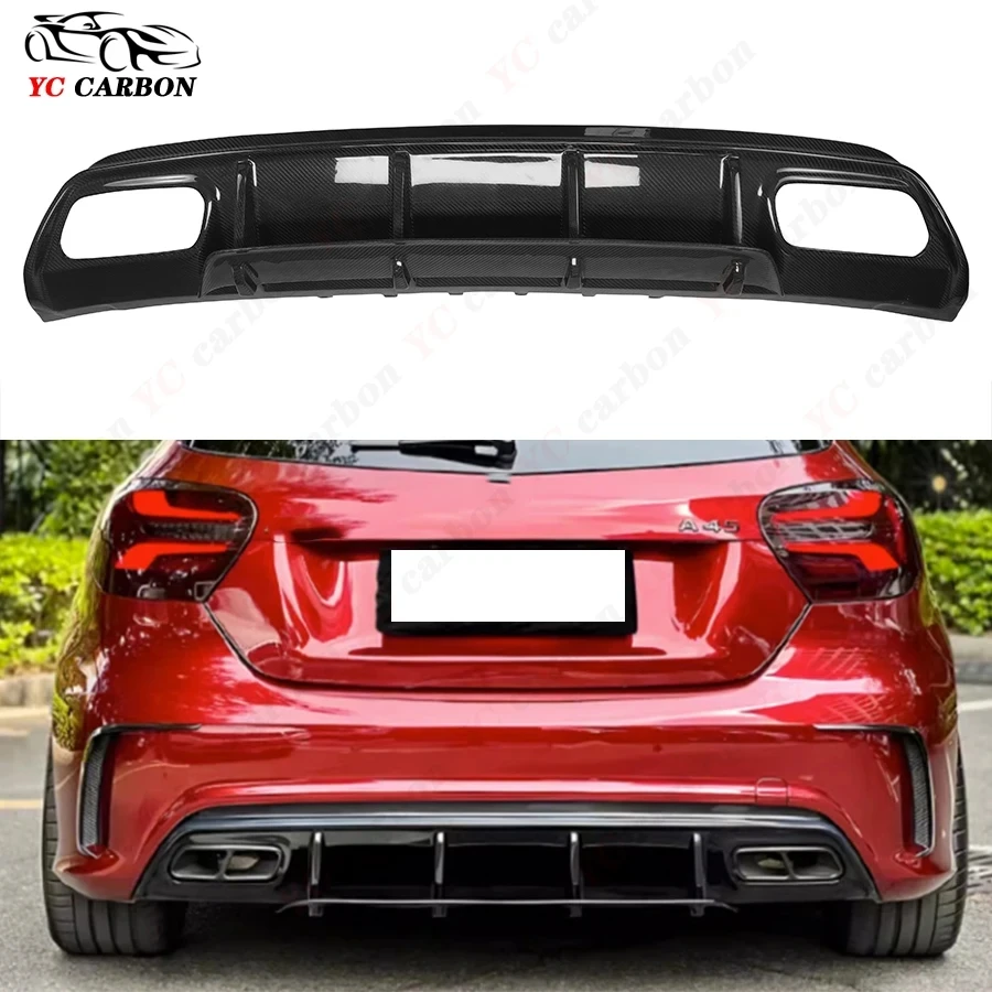 For Mercedes Benz A Class AMG W176 A260 A200 A45 Carbon Fiber Car Rear Bumper Back lip Diffuser Rear Side Splitters Spoiler Lip
For Mercedes Benz A Class AMG W176 A260 A200 A45 Carbon Fiber Car Rear Bumper Back lip Diffuser Rear Side Splitters Spoiler Lip