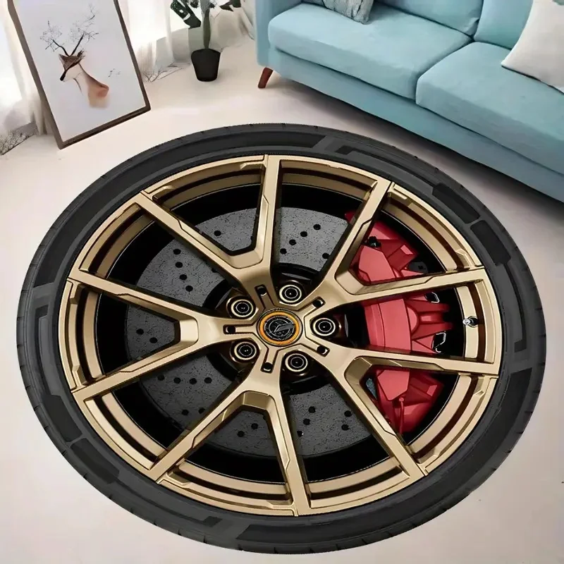 Модный круглый ковер с принтом колес — мягкий круглый напольный коврик для гостиной, спальни, кухни или ванной комнаты
Модный круглый ковер с принтом колес — мягкий круглый напольный коврик для гостиной, спальни, кухни или ванной комнаты