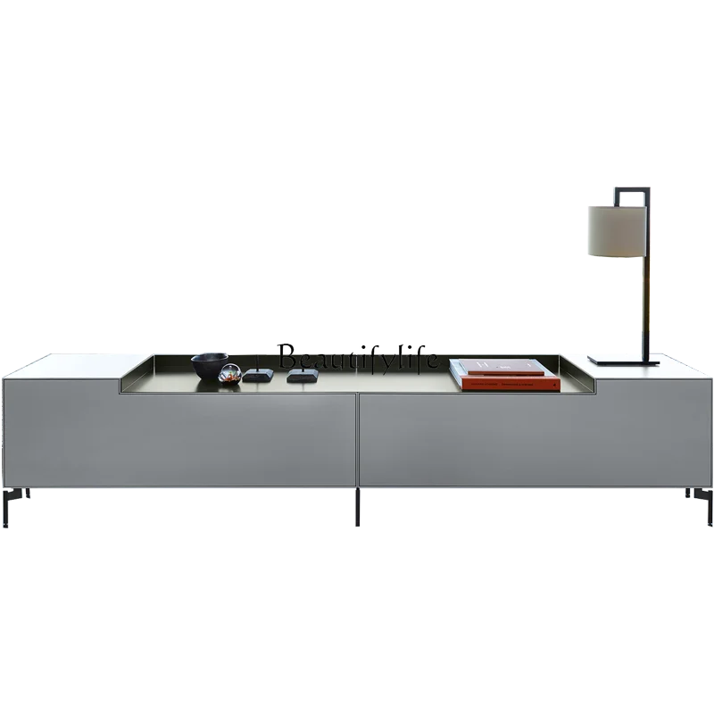 Italian minimalist paint TV cabinet, simple modern living room tall storage cabinet
Italian minimalist paint TV cabinet, simple modern living room tall storage cabinet