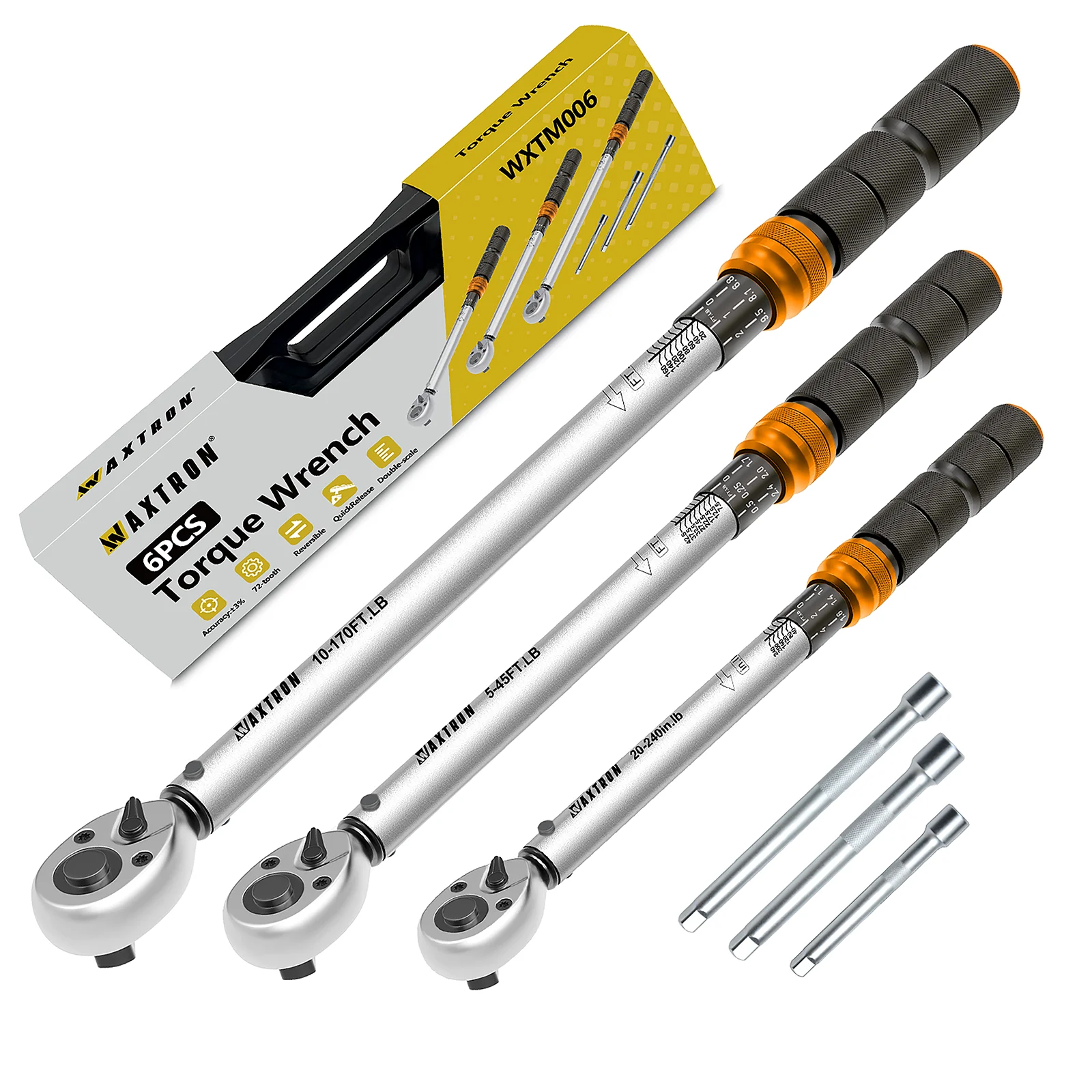 Динамометрический ключ Waxtron 1-220 Н·м, точность ±3%, приводы 1/2'', 1/4'', 3/8'', профессиональный инструмент для обслуживания мотоциклов и велосипедов, хит продаж
Динамометрический ключ Waxtron 1-220 Н·м, точность ±3%, приводы 1/2'', 1/4'', 3/8'', профессиональный инструмент для обслуживания мотоциклов и велосипедов, хит продаж