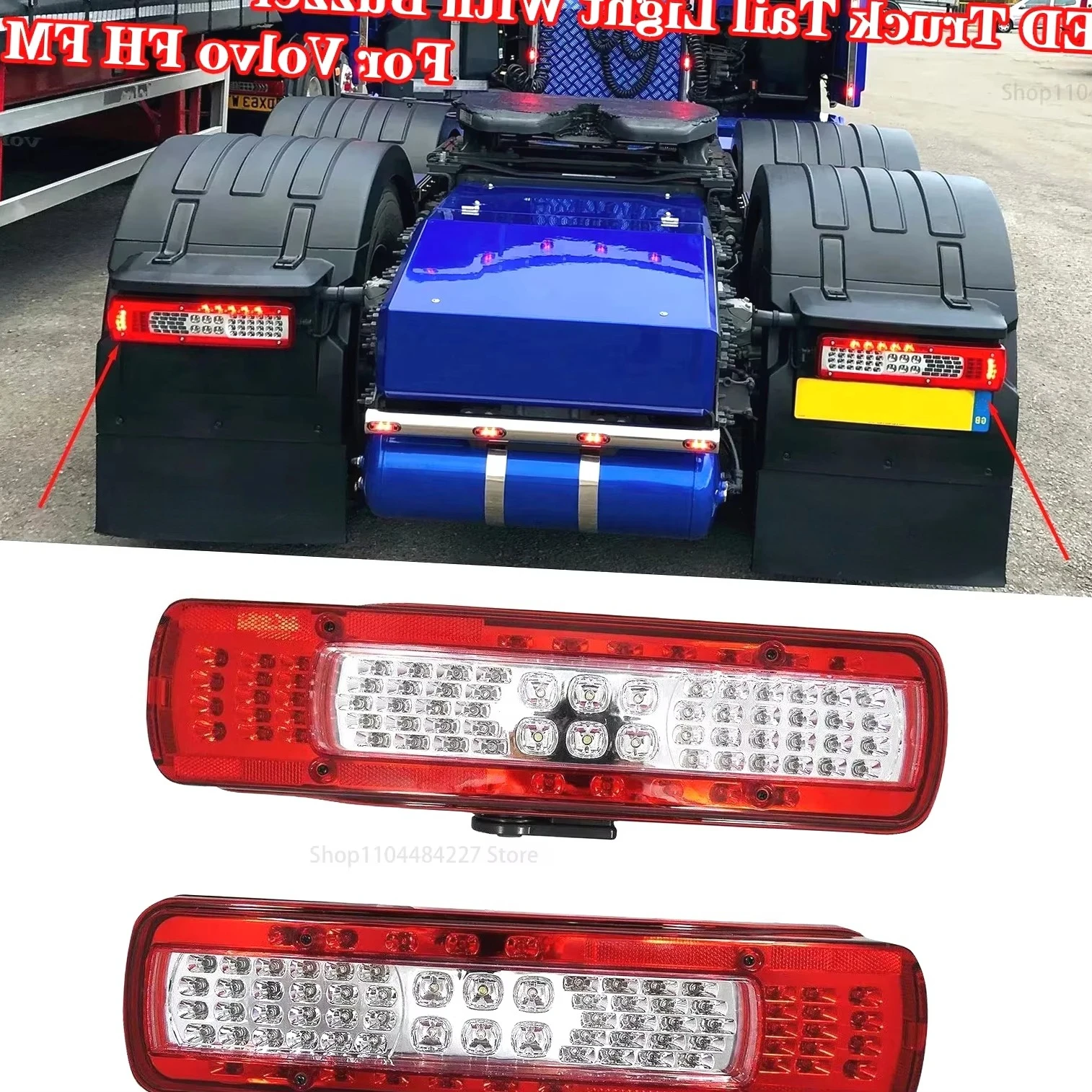 For Volvo FH FM LED Truck Tail Lights With Buzzer Rear Turn Signal Stop Brake Fog Lamp Reversing Warning Light Car Accessor
For Volvo FH FM LED Truck Tail Lights With Buzzer Rear Turn Signal Stop Brake Fog Lamp Reversing Warning Light Car Accessor