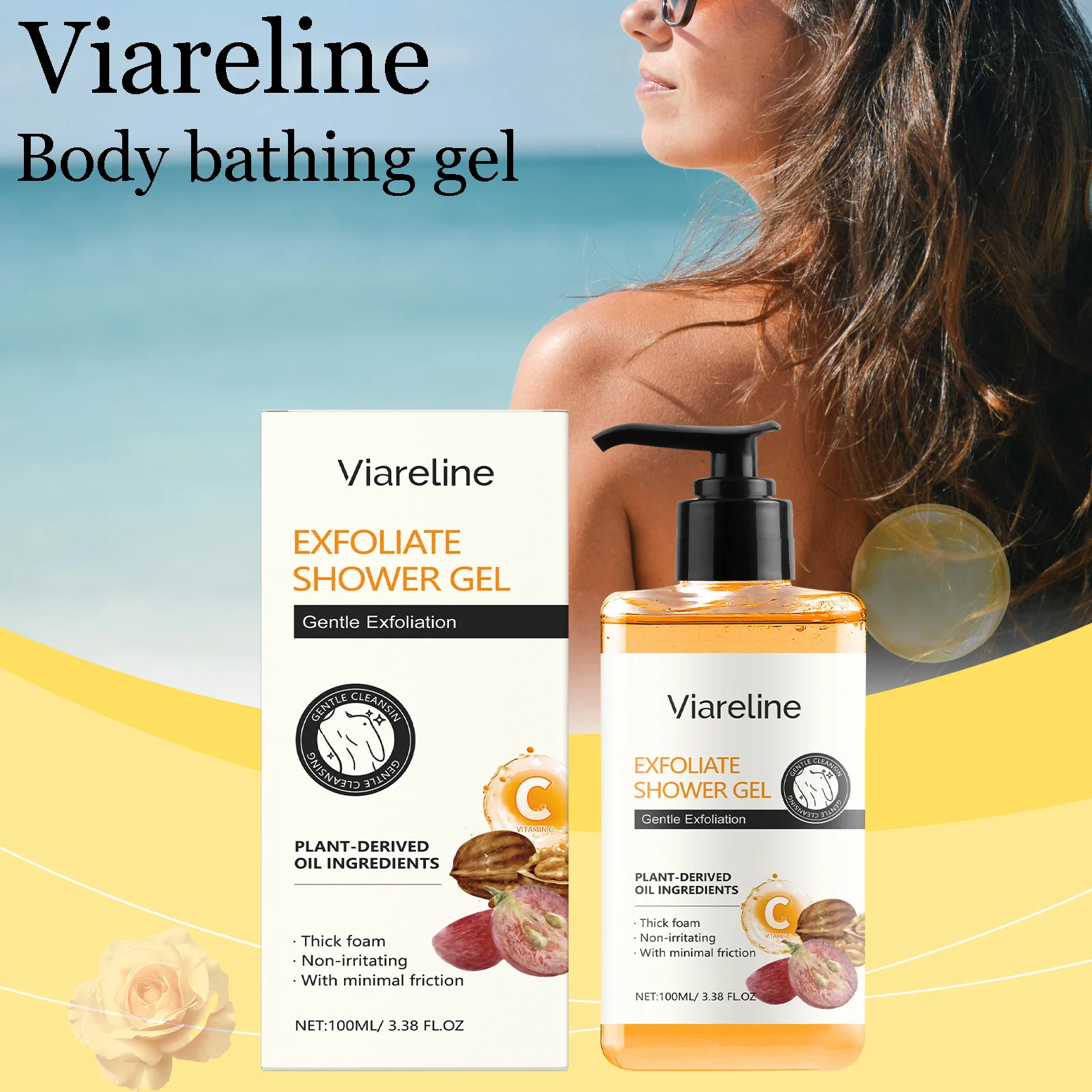 Natural Exfoliating Body Shower Gel Gentle Remove Dead Skin Improve Roughness Lasting Fragrance Moisturizing Shower Gel
Natural Exfoliating Body Shower Gel Gentle Remove Dead Skin Improve Roughness Lasting Fragrance Moisturizing Shower Gel