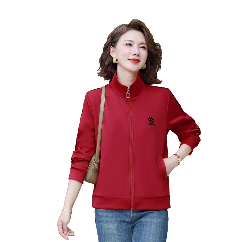 Autumn Long Sleeve Jacket Women's Loose-Fit Casual Solid Color Top For Middle-Aged And Elderl sports Outwear
Autumn Long Sleeve Jacket Women's Loose-Fit Casual Solid Color Top For Middle-Aged And Elderl sports Outwear
