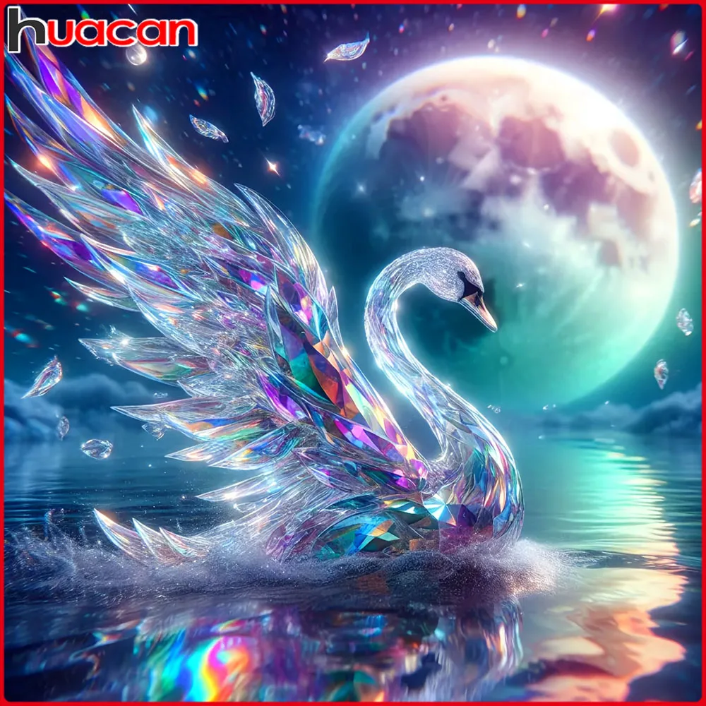 Huacan Swan Diamond Painting Complete Kit Full Square Round Drill Mosaic Moon New Arrivals Decoration For Home
Huacan Swan Diamond Painting Complete Kit Full Square Round Drill Mosaic Moon New Arrivals Decoration For Home